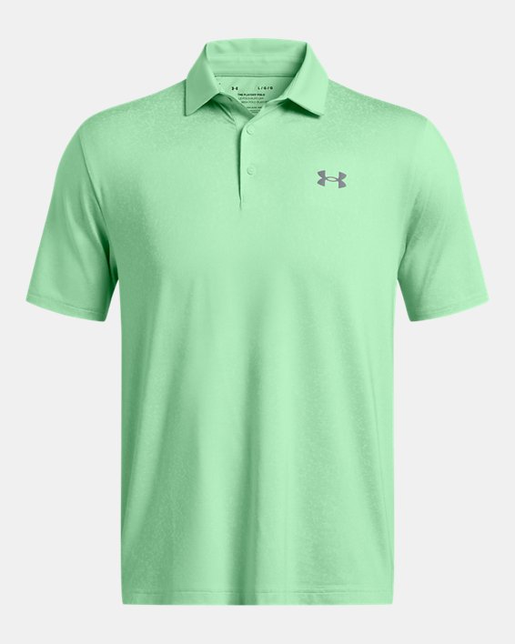 Men's UA Playoff 3.0 Coral Jacquard Polo in Green image number 3